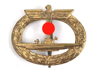 U-Boot Kriegsabzeichen, ohne Herstellermarkierung, sehr guter Zustand