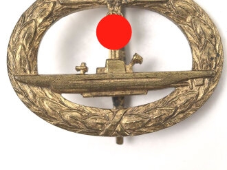 U-Boot Kriegsabzeichen, ohne Herstellermarkierung, sehr guter Zustand