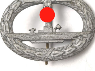 U-Boot Kriegsabzeichen, ohne Herstellermarkierung, Zink