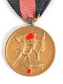 Medaille zur Erinnerung an den 1. Oktober 1938 (Anschluss Sudetenland), am Band