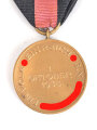 Medaille zur Erinnerung an den 1. Oktober 1938 (Anschluss Sudetenland), am Band