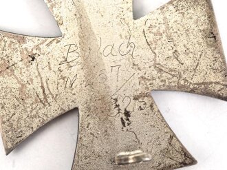 Eisernes Kreuz 1. Klasse 1939 – Hersteller L/50 für  Godet & Co., Berlin. das Hakenkreuz mit 100% Lack, Rückseitig Trägername