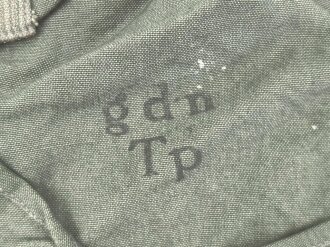 Tasche für eine Gasplane der Wehrmacht, Hersteller gdn, " TP" für Tropen