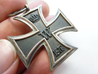 Eisernes Kreuz 2.Klasse 1870 in Schmuckrahmen. Seltenes Originalstück