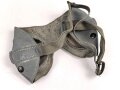 Brille Wehrmacht aus graublauem Leder  mit leicht getönten Gläsern. Guter Gesamtzustand