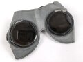Brille Wehrmacht aus graublauem Leder  mit leicht getönten Gläsern. Guter Gesamtzustand