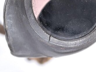 Brille Wehrmacht aus graubraunem Gummi. Leicht getönte Gläser, Hersteller OWA