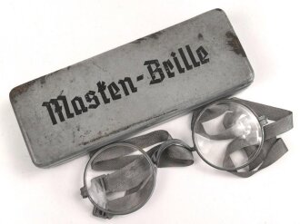 Masken-Brille Wehrmacht, getragenes Stück