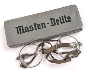 Masken-Brille Wehrmacht, getragenes Stück
