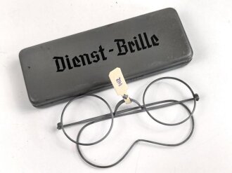 Dienst-Brille Wehrmacht, ungetragenes Stück in sehr gutem Zustand