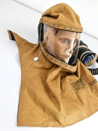 Großbritannien 2.Weltkrieg, Hospital Respirator, Gasmaske für Kopfverletzte.Ungereinigt, datiert 1944