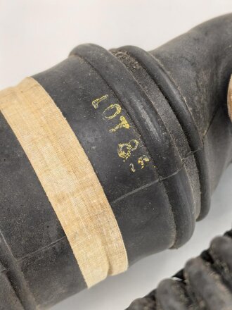 Großbritannien 2.Weltkrieg, Hospital Respirator, Gasmaske für Kopfverletzte.Ungereinigt, datiert 1944