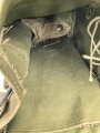 Großbritannien WWII, Carrying bag for MKII Lightweight Service Respirator. D-Day gas mask . Used condition