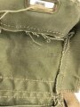 Großbritannien WWII, Carrying bag for MKII Lightweight Service Respirator. D-Day gas mask . Used condition
