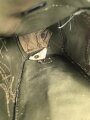 Großbritannien WWII, Carrying bag for MKII Lightweight Service Respirator. D-Day gas mask . Used condition, dated 1944, restocked by Danish Army after WWII