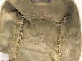 Großbritannien WWII, Carrying bag for MKII Lightweight Service Respirator. D-Day gas mask . Used condition, no strap
