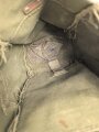 Großbritannien WWII, Carrying bag for MKII Lightweight Service Respirator. D-Day gas mask . Used condition, no strap