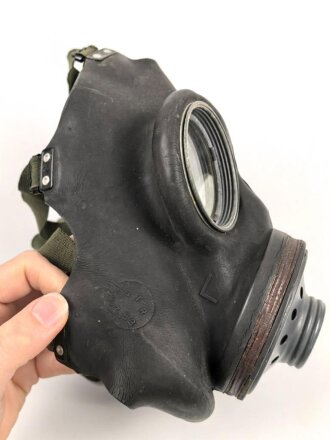 Großbritannien , MK VI Gasmask. Uncleaned, dated 1965.