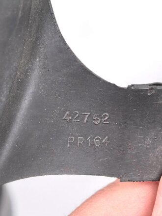 Großbritannien, Zivilschutz Luftschutzgasmaske  datiert 1955, Gummi weich