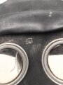 Großbritannien, Zivilschutz Luftschutzgasmaske  datiert 1955, Gummi weich