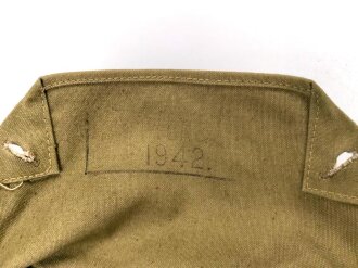Großbritannien , Tasche für die Zivilschutz / Luftschutz Gasmaske. Datiert 1942, guter Zustand