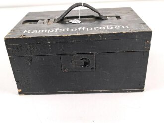 Behälter für Kampfstoffproben, guter Zustand, datiert 1944.