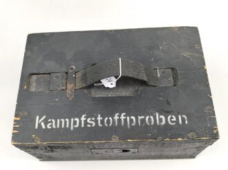 Behälter für Kampfstoffproben, guter Zustand, datiert 1944.