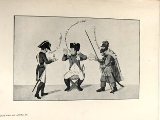 "Die deutsche Napoleon-Karikatur". Eine Auswahl und Würdigung der bezeichnendsten Blätter. Wimar 1916, DIN A4