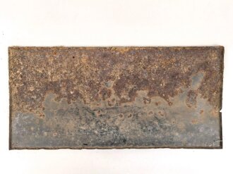 Luftschutz Emailleschild " Öffentlicher Sammel Schutzraum 125 Personen" Maße 39 x 80cm, ungereinigtes Stück