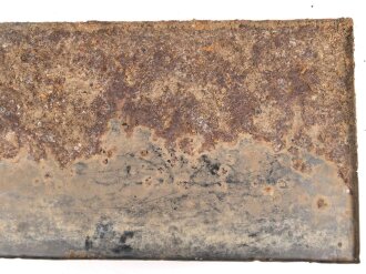 Luftschutz Emailleschild " Öffentlicher Sammel Schutzraum 100 Personen" Maße 39 x 80cm, ungereinigtes Stück