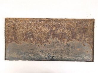 Luftschutz Emailleschild " Öffentlicher Sammel Schutzraum 100 Personen" Maße 39 x 80cm, ungereinigtes Stück