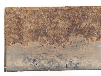 Luftschutz Emailleschild " Öffentlicher Sammel Schutzraum 100 Personen" Maße 39 x 80cm, ungereinigtes Stück
