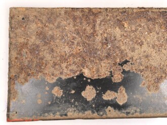 Luftschutz Emailleschild " Öffentlicher Sammel Schutzraum 125 Personen" Maße 39 x 80cm, ungereinigtes Stück