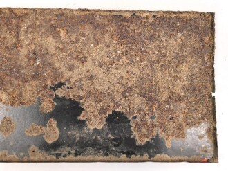 Luftschutz Emailleschild " Öffentlicher Sammel Schutzraum 125 Personen" Maße 39 x 80cm, ungereinigtes Stück