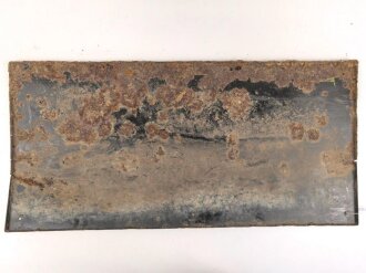 Luftschutz Emailleschild " Öffentlicher Sammel Schutzraum 100 Personen" Maße 39 x 80cm, ungereinigtes Stück