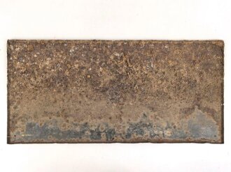 Luftschutz Emailleschild " Öffentlicher Sammel Schutzraum 100 Personen" Maße 39 x 80cm, ungereinigtes Stück