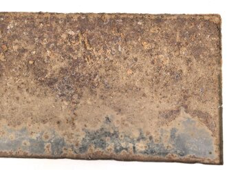 Luftschutz Emailleschild " Öffentlicher Sammel Schutzraum 100 Personen" Maße 39 x 80cm, ungereinigtes Stück