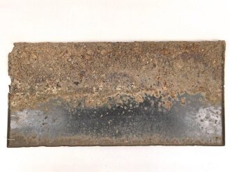 Luftschutz Emailleschild " Öffentlicher Sammel Schutzraum 100 Personen" Maße 39 x 80cm, ungereinigtes Stück