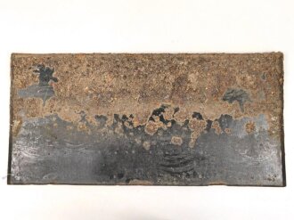 Luftschutz Emailleschild " Öffentlicher Sammel Schutzraum 100 Personen" Maße 39 x 80cm, ungereinigtes Stück