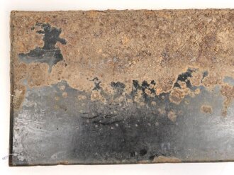 Luftschutz Emailleschild " Öffentlicher Sammel Schutzraum 100 Personen" Maße 39 x 80cm, ungereinigtes Stück