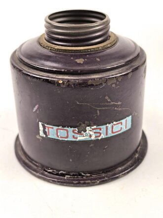 Italien, Filter für eine Gasmaske datiert 1935