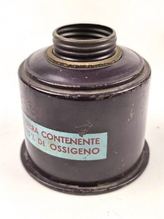 Italien, Filter für eine Gasmaske datiert 1935