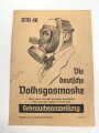 Volksgasmaske 40 für Luftschutz. Ungereinigt, in der originalen Umverpackung