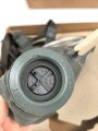 Volksgasmaske 40 für Luftschutz. Ungereinigt, in der originalen Umverpackung