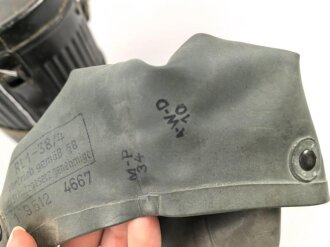 Volksgasmaske 37 in Bereitschaftsbüchse. Ungereinigt, Originallack