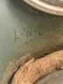 Volksgasmaske 40 in Bereitschaftsbüchse. Ungereinigt, Originallack