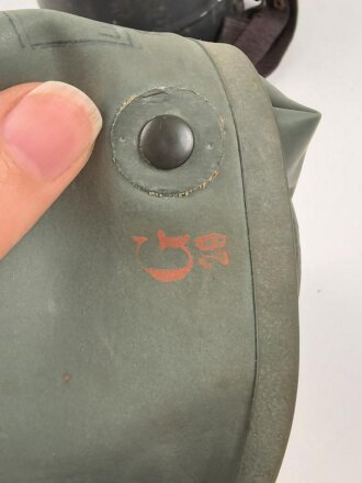 Volksgasmaske 37 in Bereitschaftsbüchse. Ungereinigt, Originallack