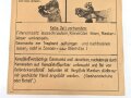 Gasschutz Wehrmacht, Wandanschlag 7 " So mußt du deine Gasmaske absetzen"  Maße 30 x 42cm
