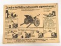 Gasschutz Wehrmacht, Wandanschlag 10 " So muß der Satz Waffenentgiftungsmittel angewandt werden !"  Maße 30 x 42cm