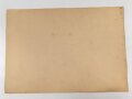 Gasschutz Wehrmacht, Wandanschlag 10 " So muß der Satz Waffenentgiftungsmittel angewandt werden !"  Maße 30 x 42cm